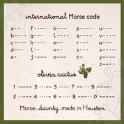 Sisters Morse Code Bracelet: Sterling Silver Beads