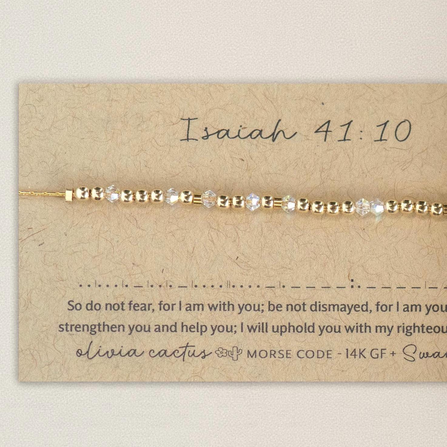 Gold Morse Code Bracelet