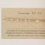 Gold Morse Code Bracelet