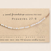 Matthew 11:28 Morse Code Bracelet