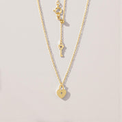 Heart Lock and Key Necklace