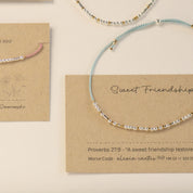 Custom Sterling Silver Morse Code Bracelet on Silk Cord - Personalized Gift for Her