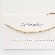 Godmother Morse Code Bracelet