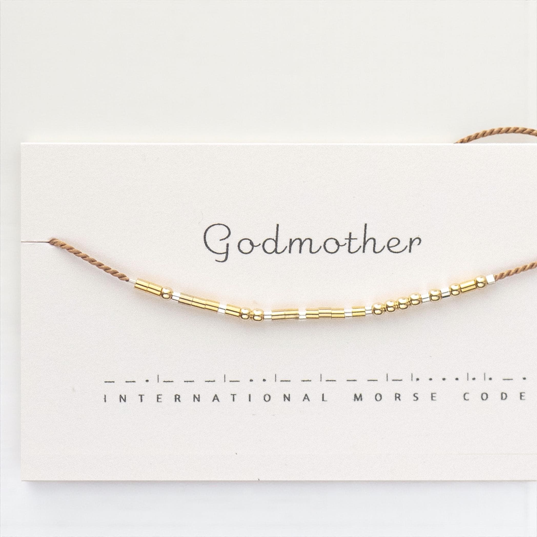 Godmother Morse Code Bracelet