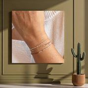 Morse Code Bracelet: Sterling Silver Beads, Strength on Pink or Custom Word, Color