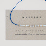 Be Strong - Sterling on Silk Morse Code Bracelet