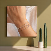 Be Strong - Sterling on Silk Morse Code Bracelet