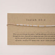 Isaiah 43:2 Morse Code Bracelet