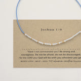 Be Strong - Sterling on Silk Morse Code Bracelet
