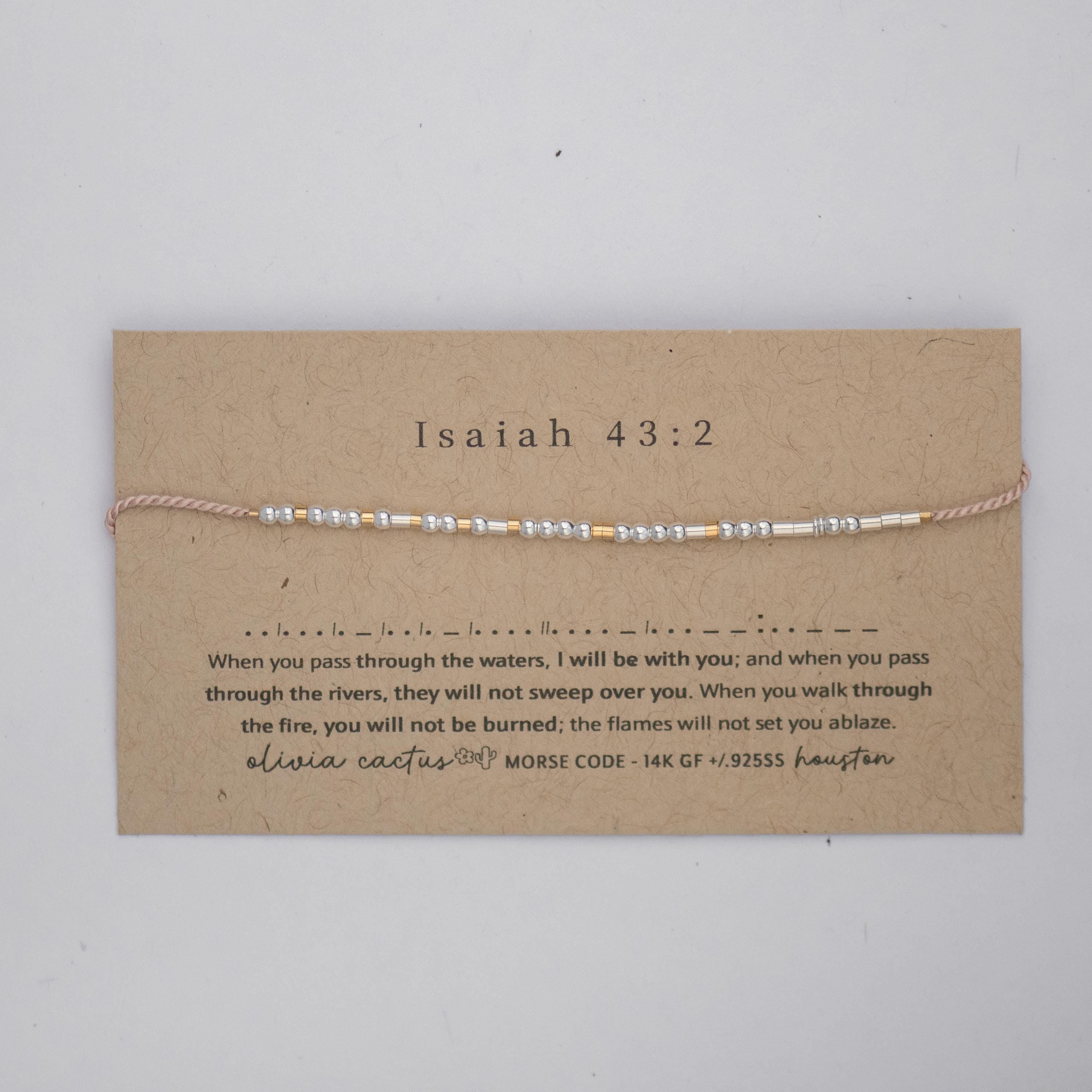 Be Strong - Sterling on Silk Morse Code Bracelet