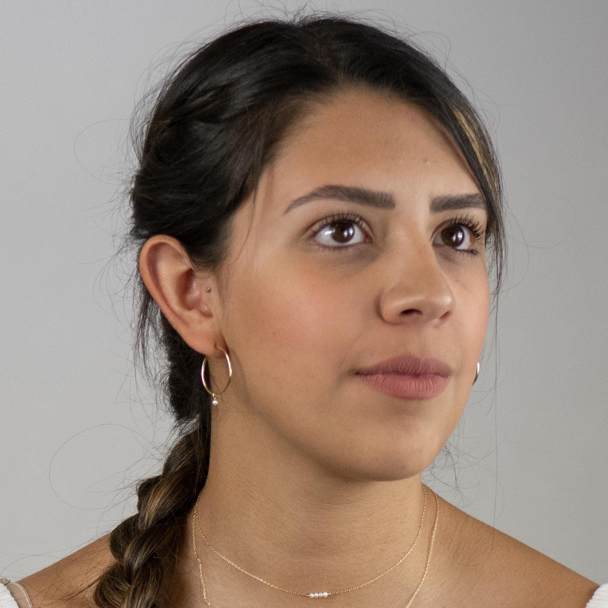 20mm endless hoop earrings in 14k gold filled