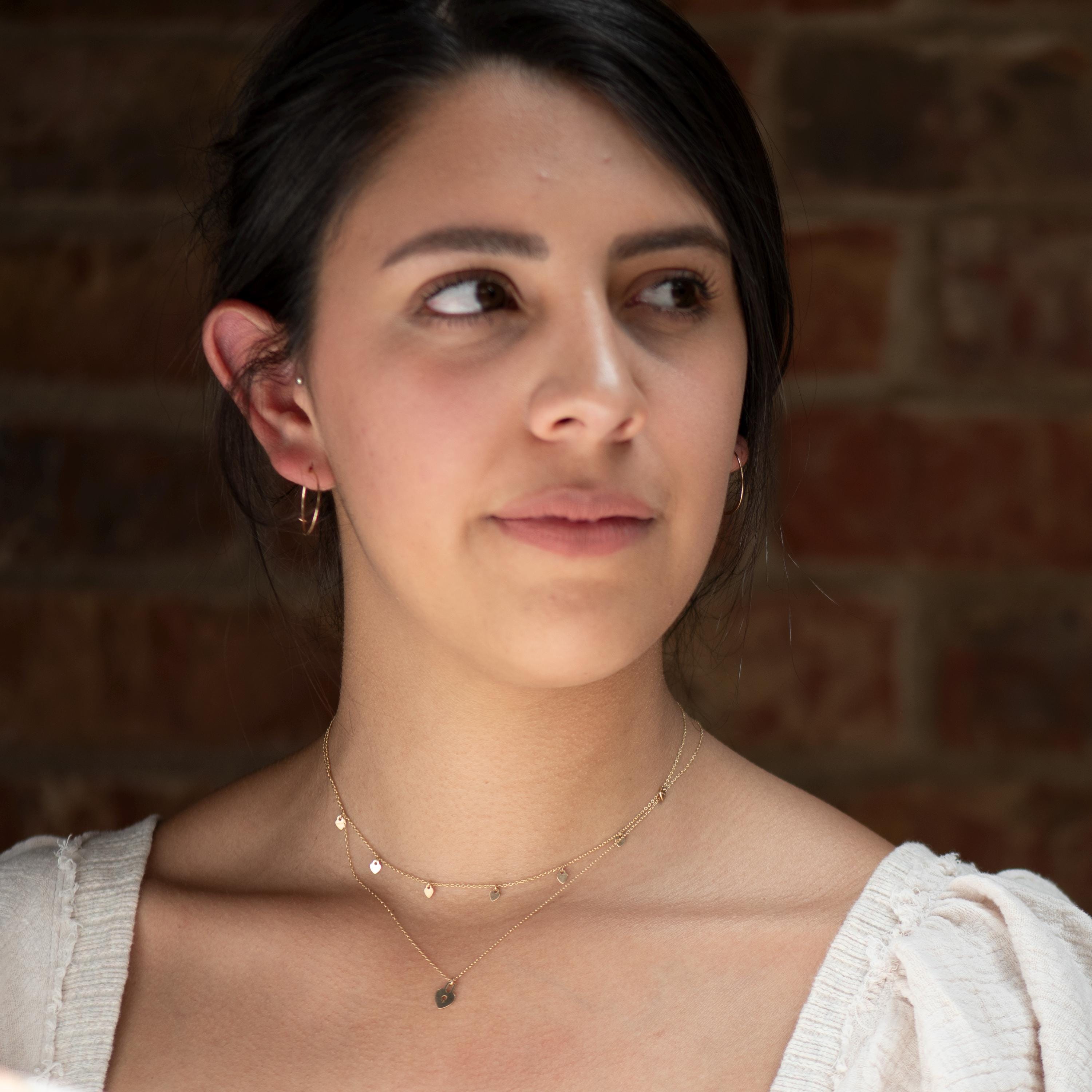20mm endless hoop earrings in 14k gold filled
