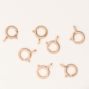 14k rose gold filled 5mm spring ring clasps