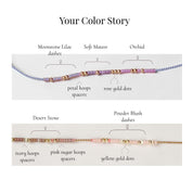 Rose Gold Friendship Morse Bracelet