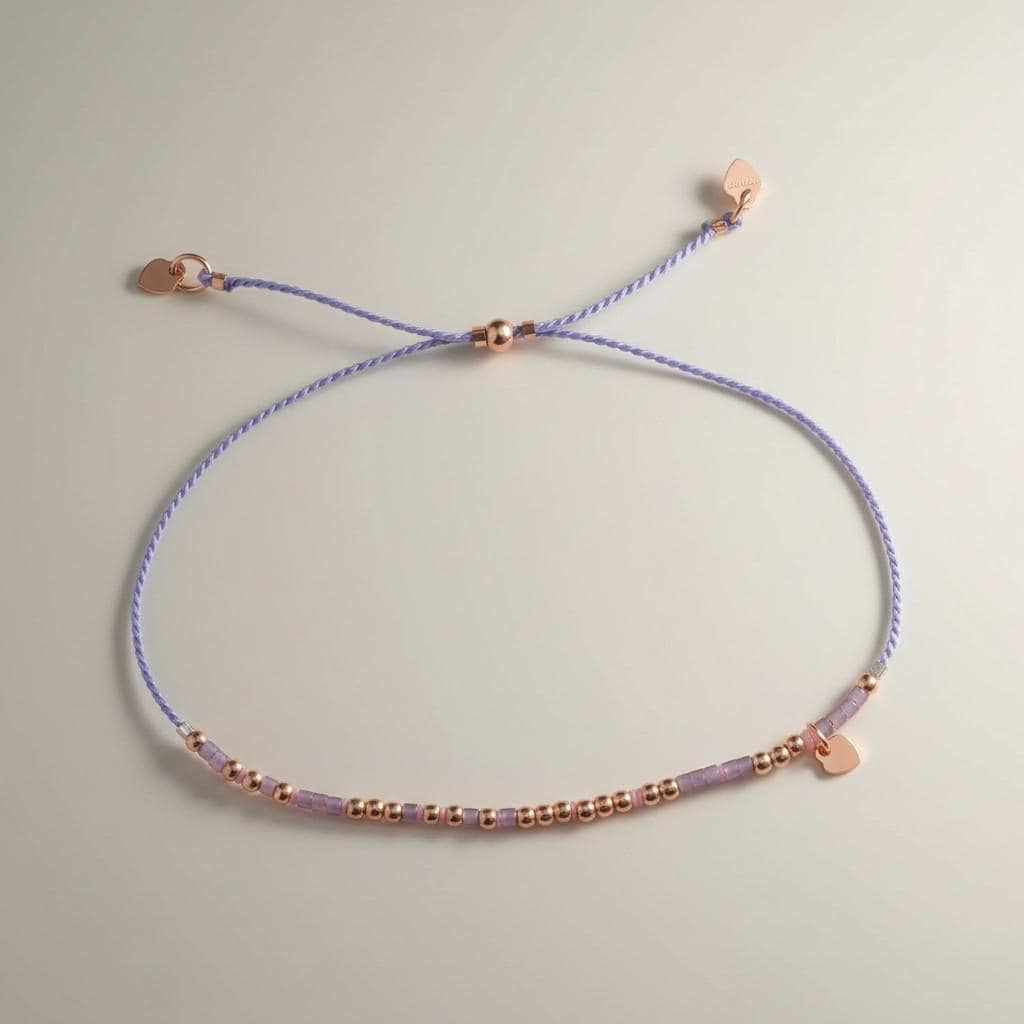 Rose Gold Friendship Morse Bracelet
