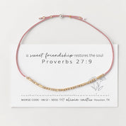 Philippians 4:6 Morse Code Bracelet