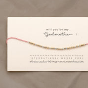 Godmother Morse Code Bracelet