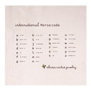 Auntie Morse Code Bracelet