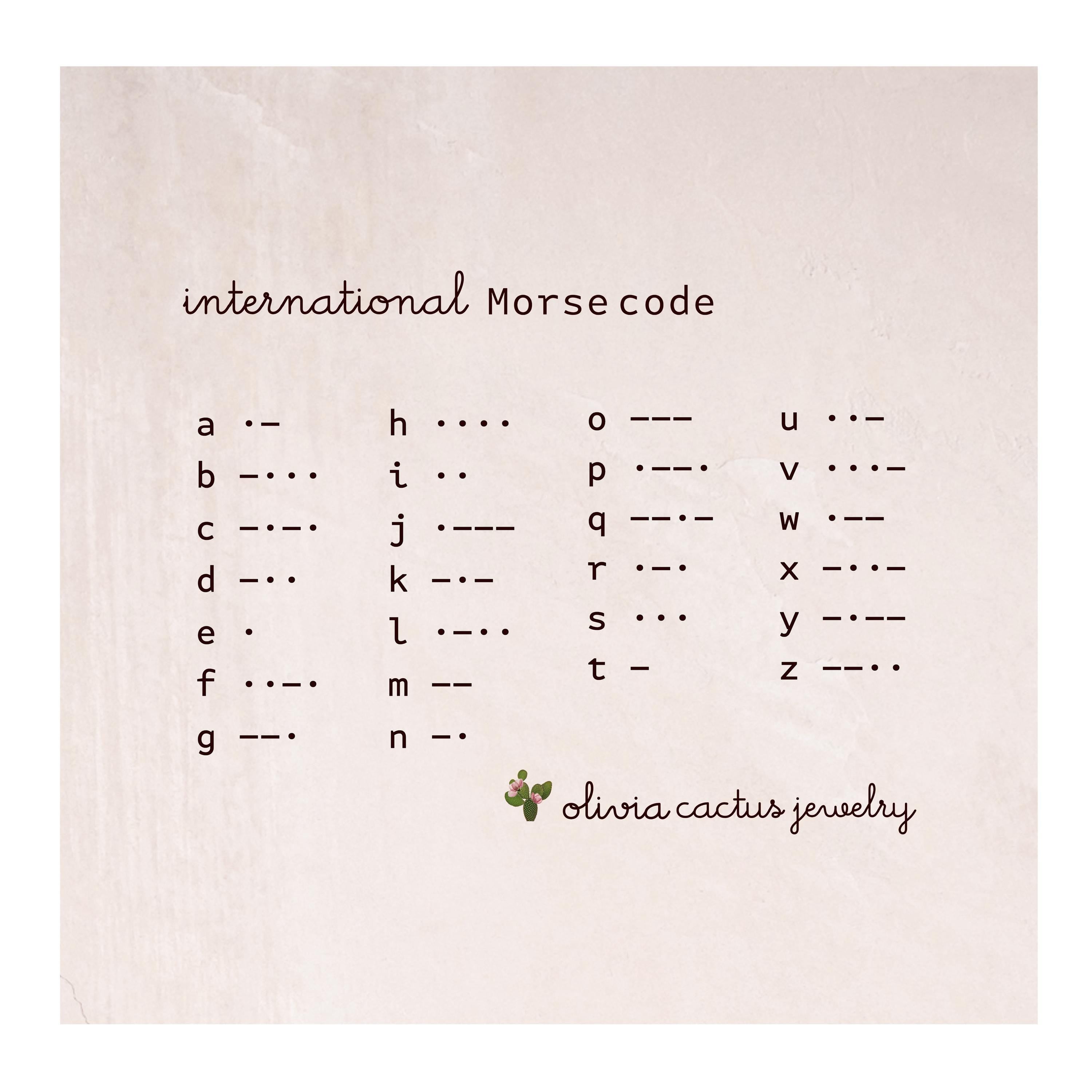 Auntie Morse Code Bracelet