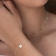 Heart Lock and Key Bracelet
