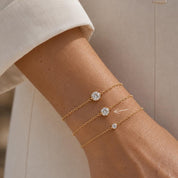 Dainty Gold CZ Bracelet 81B