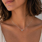 Sterling Silver Diamond CZ Necklace