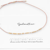 Godmother Morse Code Bracelet