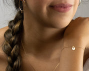 Heart lock gold chain bracelet