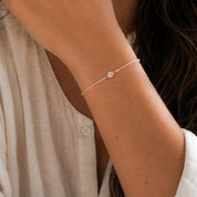 Rose Gold CZ String Bracelet