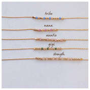 Let Them Morse Code Bracelet