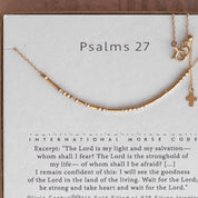 Psalms 27 Morse Code Necklace
