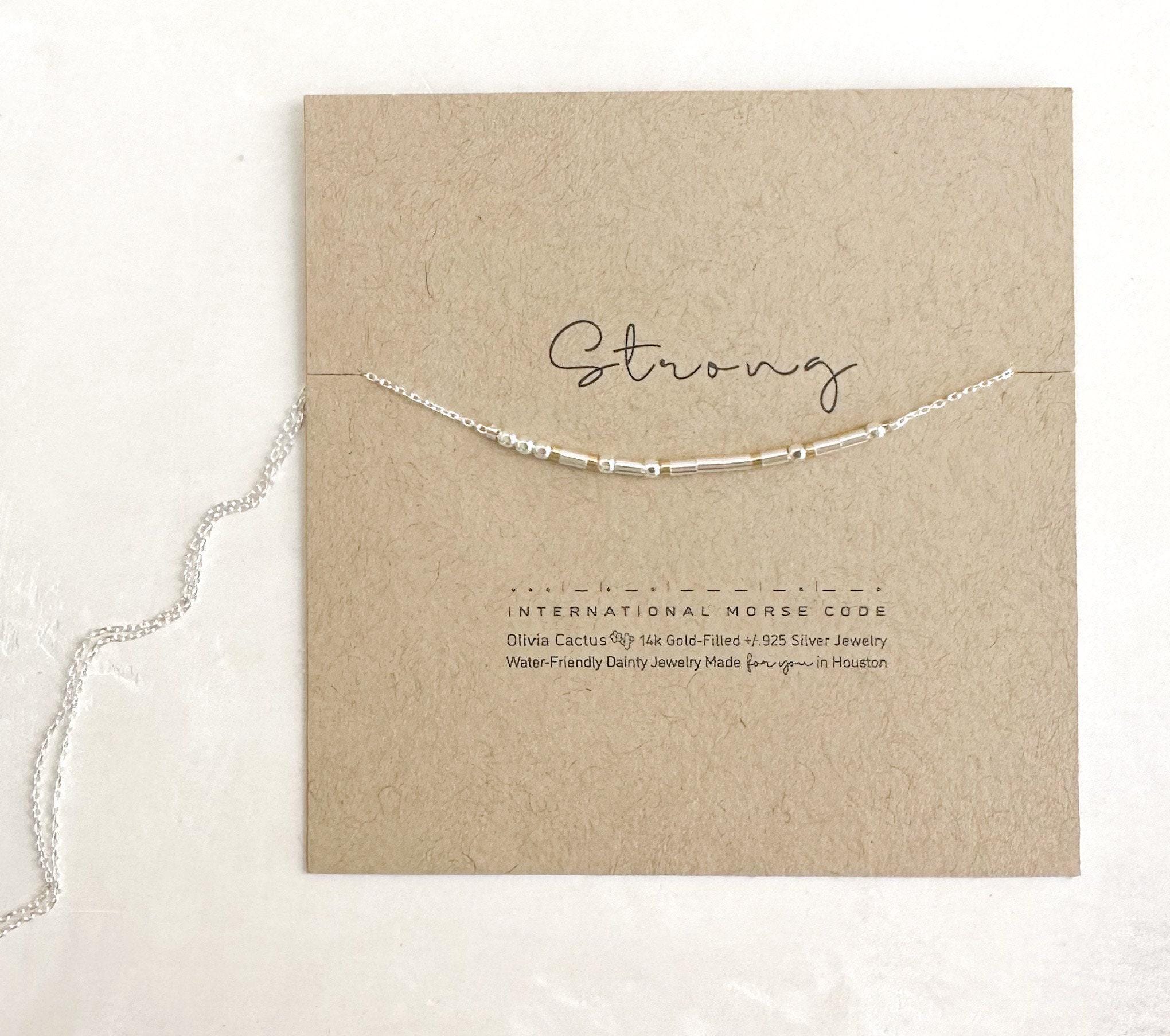 Philippians 4:6-7 Morse Code Necklace
