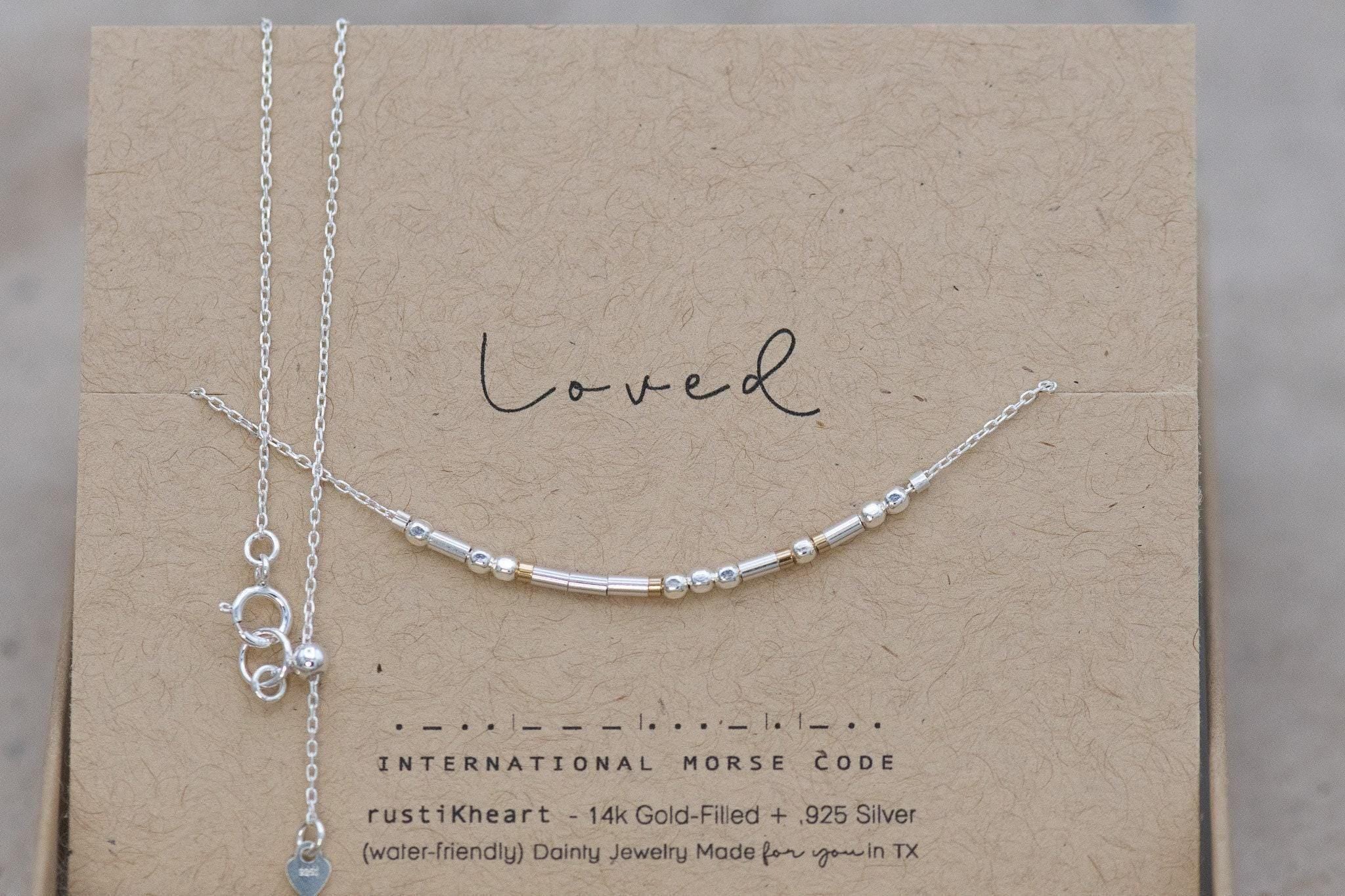 Philippians 4:6-7 Morse Code Necklace