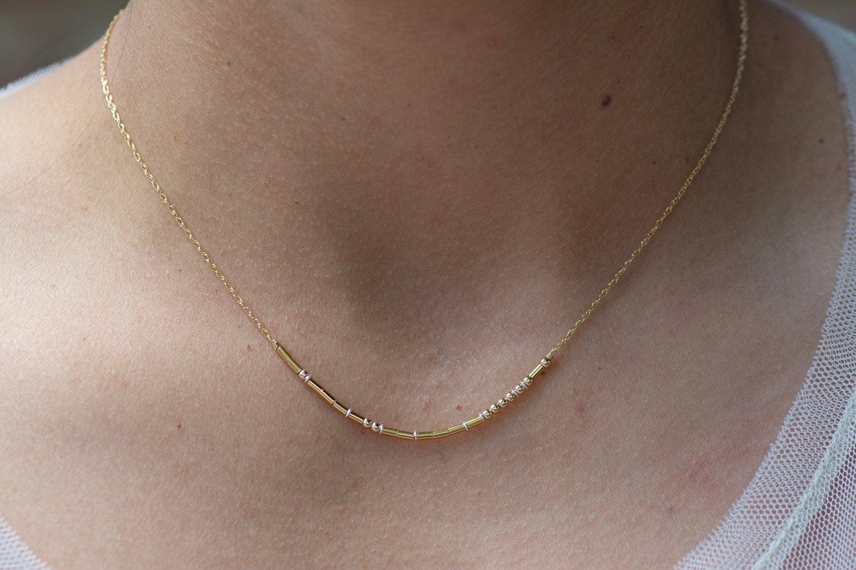 Psalms 27 Morse Code Necklace