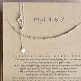 Philippians 4:6-7 Morse Code Necklace