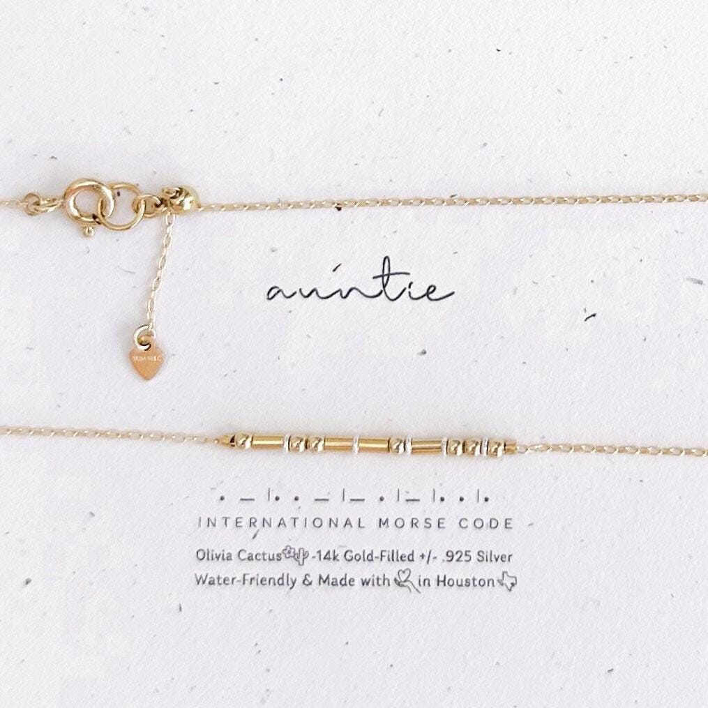 Psalms 27 Morse Code Necklace