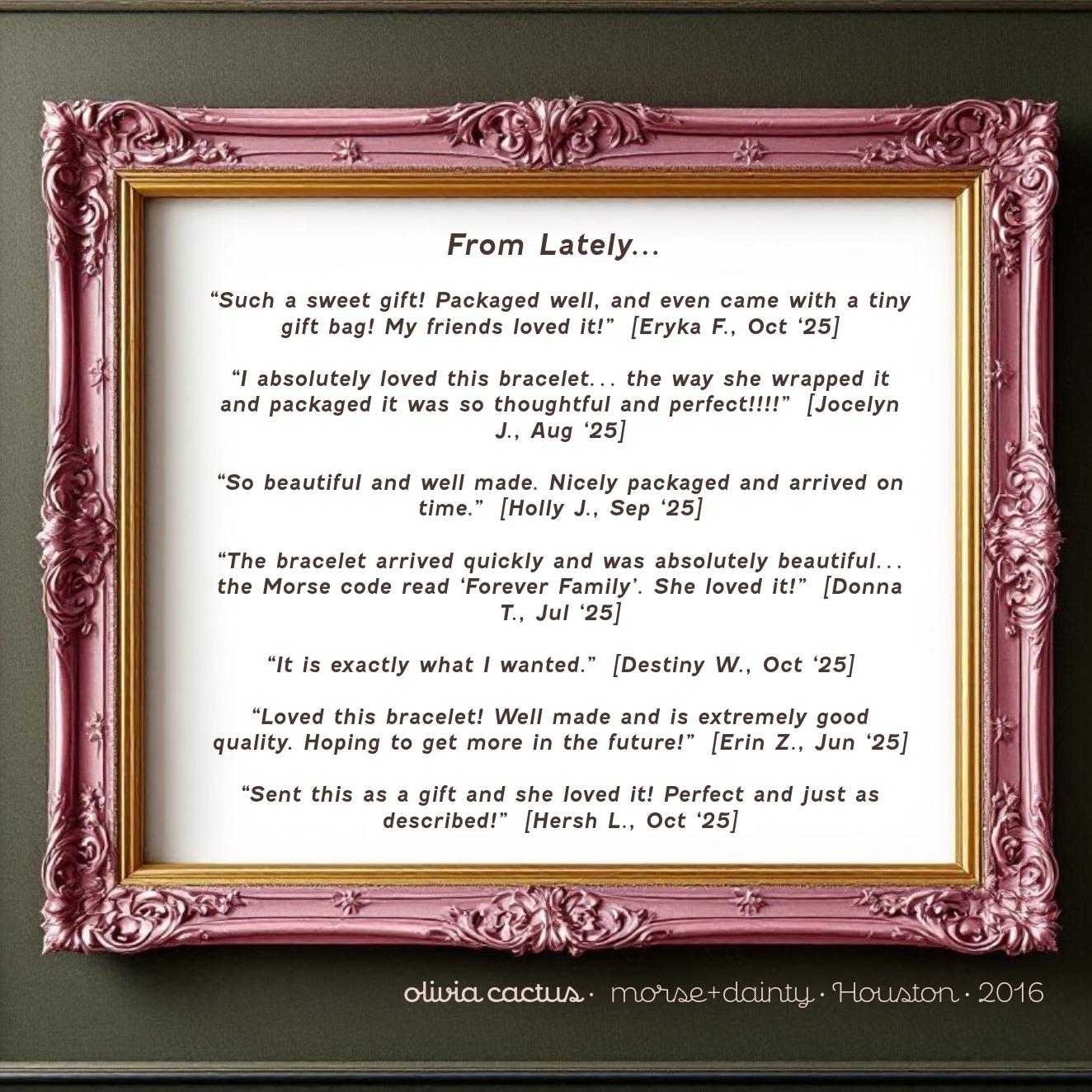 Isaiah 41:10 Morse Code Bracelet - Dainty 14K Gold & Silver Jewelry by Olivia Cactus