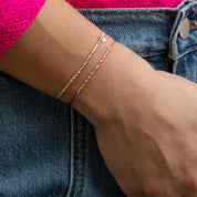 Isaiah 43:18 - 19 Morse Code Bracelet - Dainty 14K Gold & Silver Jewelry by Olivia Cactus