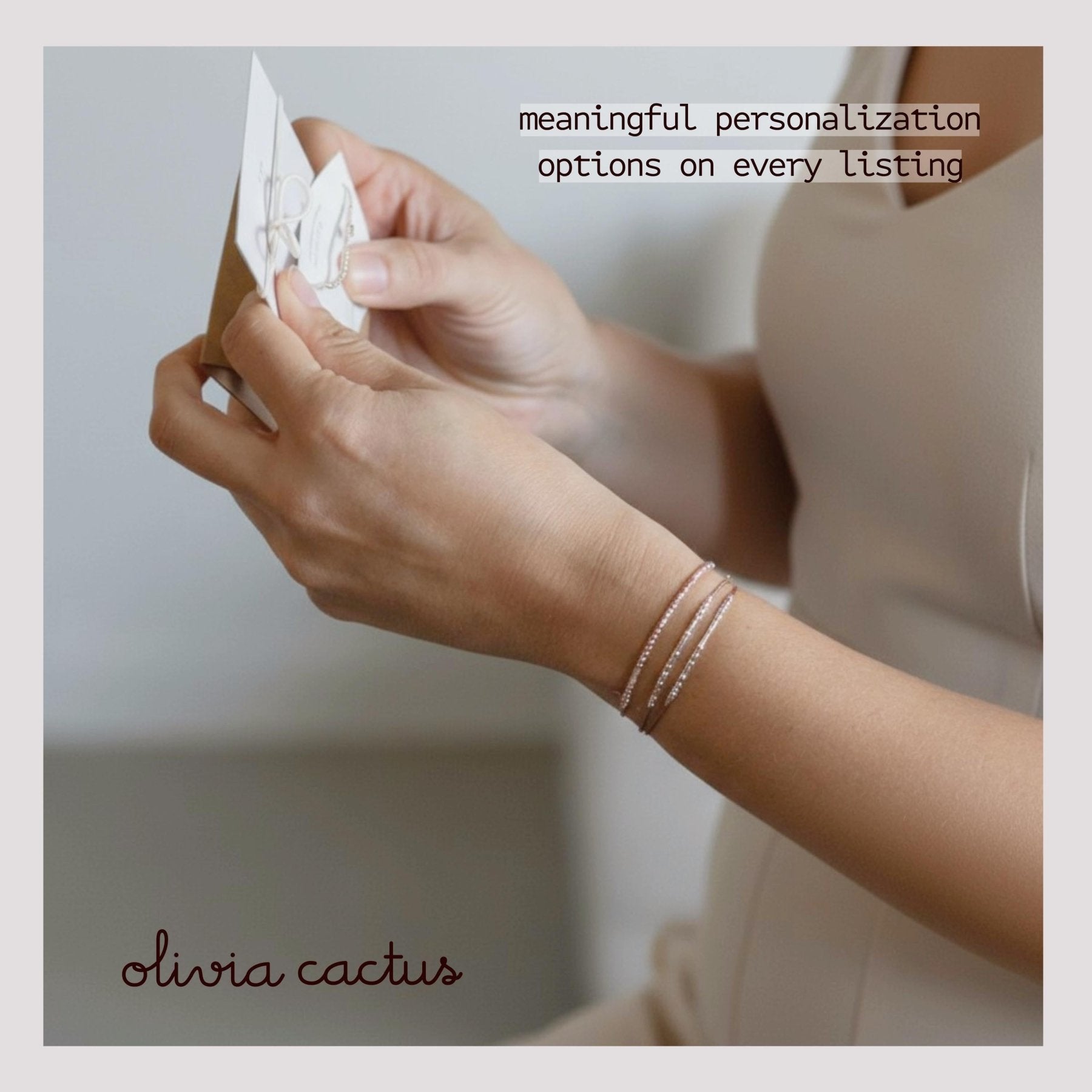 Isaiah 43:18 - 19 Morse Code Bracelet - Dainty 14K Gold & Silver Jewelry by Olivia Cactus