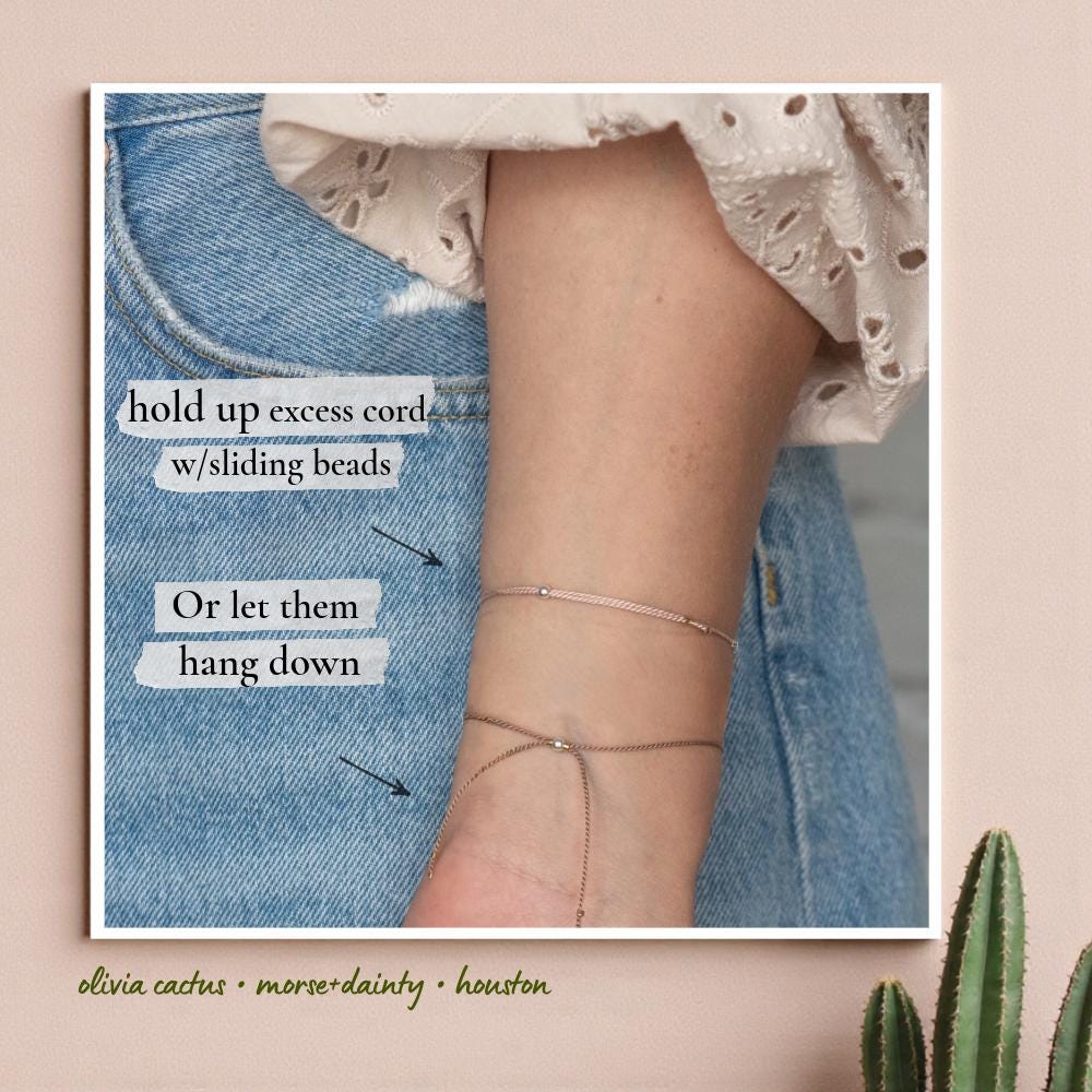 Isaiah 43:2 Bible Verse Morse Code Bracelet - Dainty 14K Gold & Silver Jewelry by Olivia Cactus