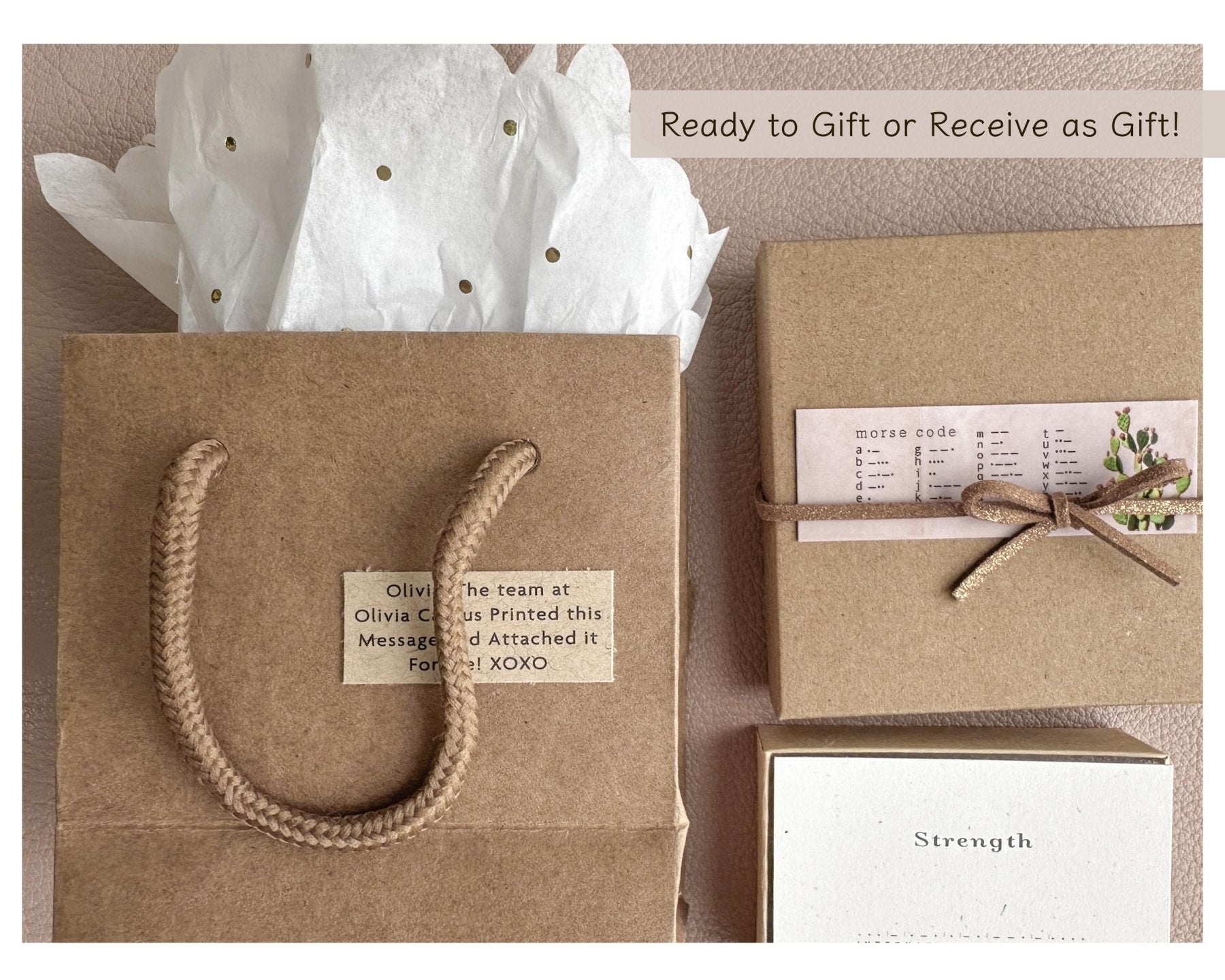 John 16:33 Morse Code Bracelet - Dainty 14K Gold & Silver Jewelry by Olivia Cactus