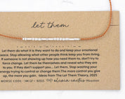 Let Them Morse Code Bracelet - Dainty 14K Gold & Silver Jewelry by Olivia Cactus