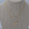 Letter Discs Initials Necklace Morse and Dainty Jewelry by Olivia Cactus