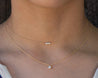 Little Pearls Dainty Gold Chain Necklace Morse and Dainty Jewelry by Olivia Cactus