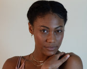 Little Pearls on Cord Necklace - Dainty 14K Gold & Silver Jewelry by Olivia Cactus