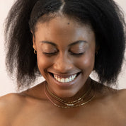 Little Pearls on Cord Necklace - Dainty 14K Gold & Silver Jewelry by Olivia Cactus