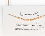 Loved Morse Code Bracelet