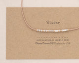 Sister Morse Code Bracelet