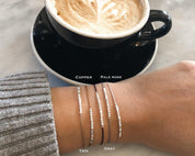 Loved Morse Code Bracelet - Dainty 14K Gold & Silver Jewelry by Olivia Cactus