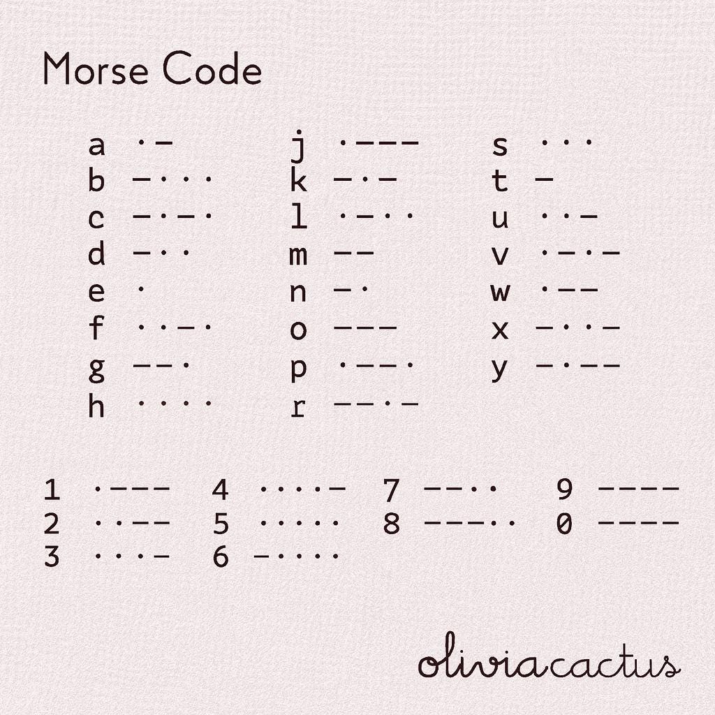 Loved Morse Code Necklace - Dainty 14K Gold & Silver Jewelry by Olivia Cactus